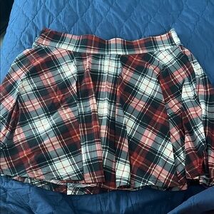 Amazon Plaid Mini Skirt in Red and Black
